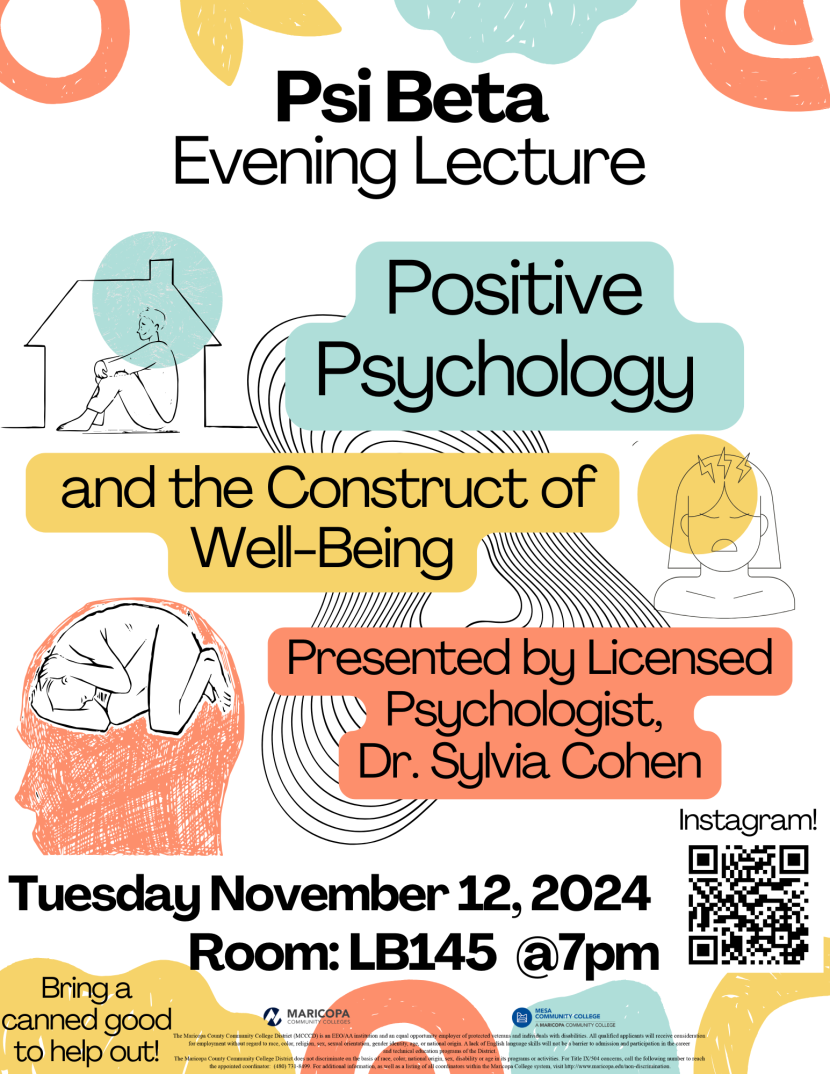 Positive Psychology Evening Lecture Flyer